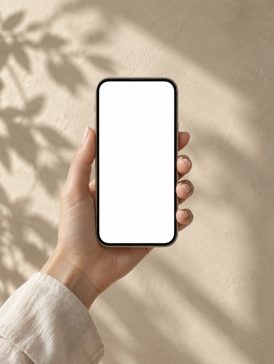 Versión móvil de Turi Rent en un celular sostenido en la mano